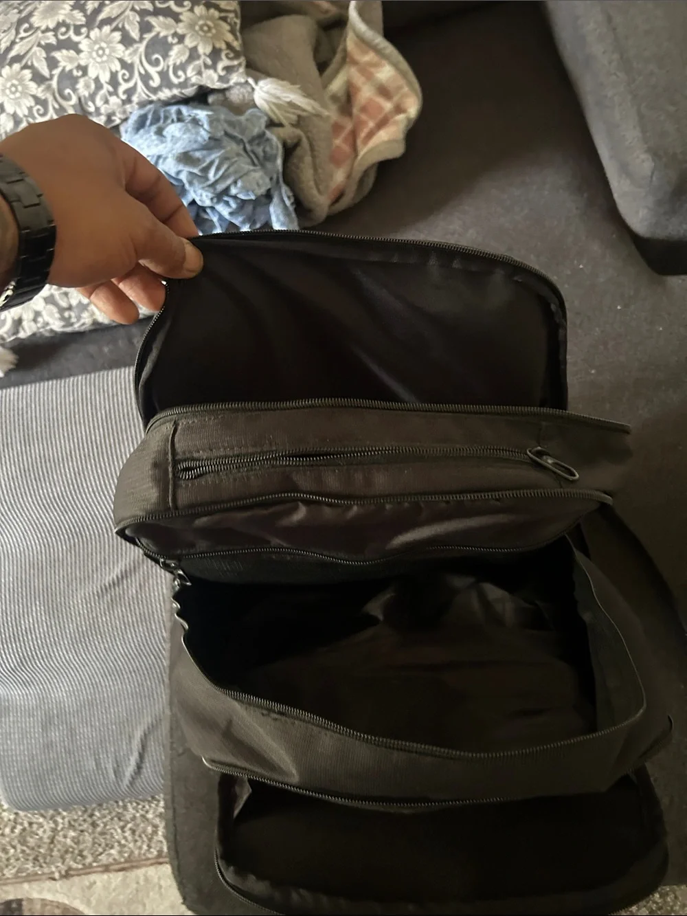 Nike Black Backpack with White Swoosh